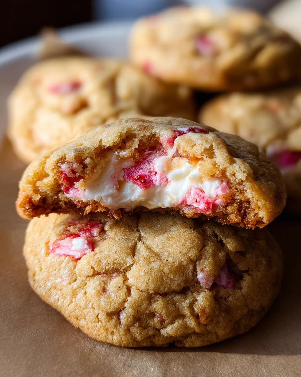 Strawberry Cheesecake Cookies
