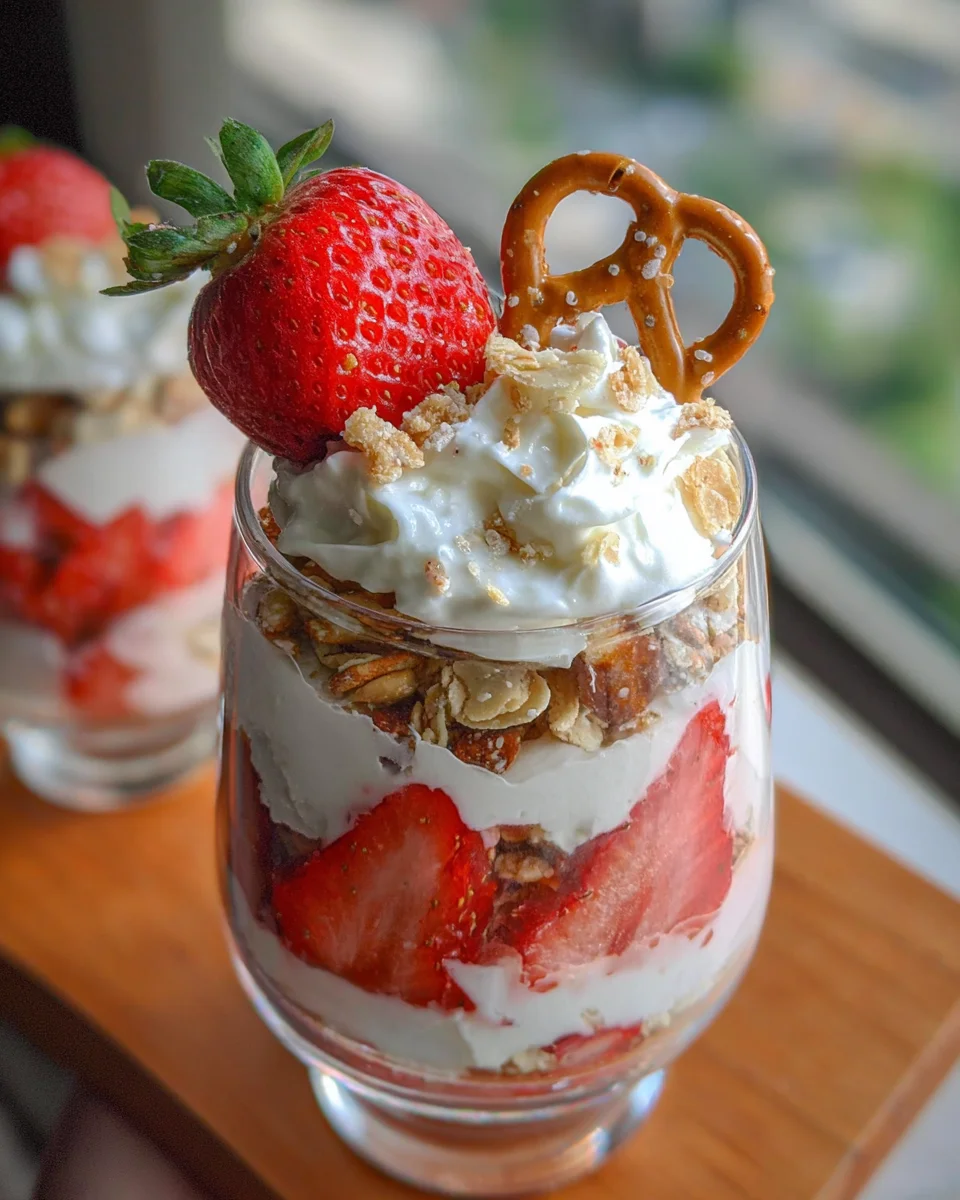 Strawberry Pretzel Salad Parfaits