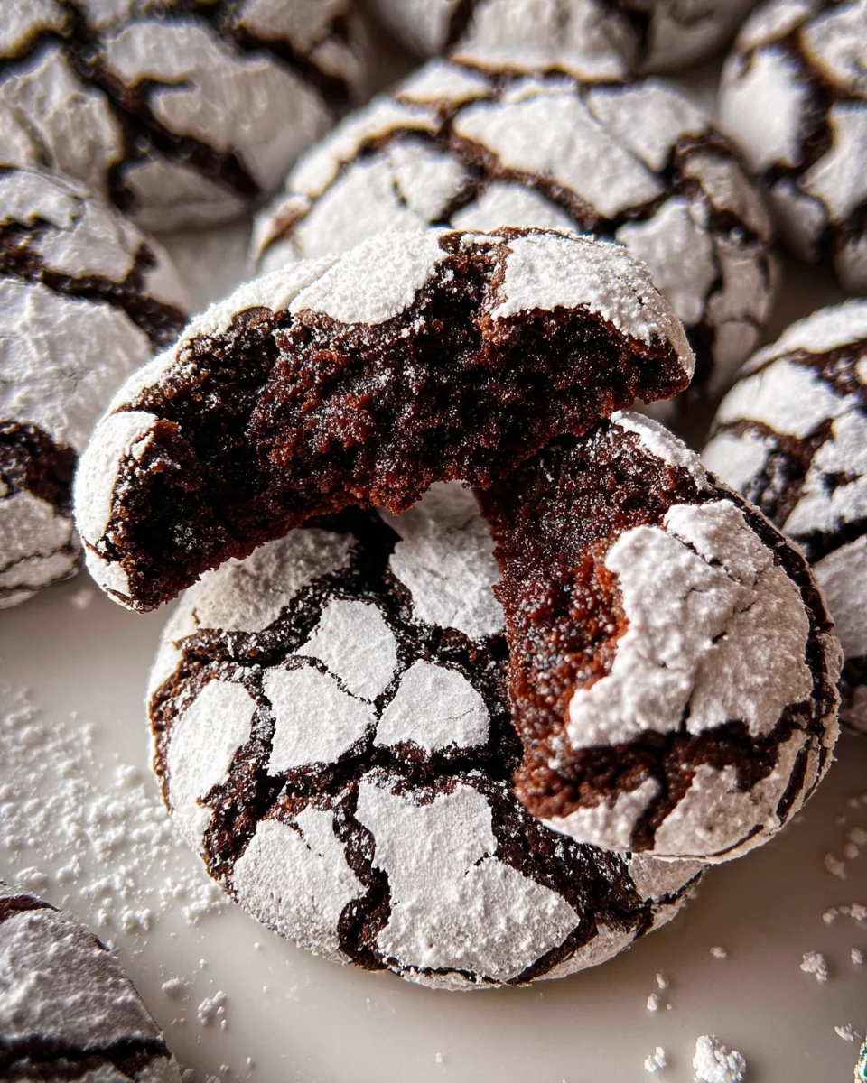 The BEST Chocolate Crinkle Cookies Recipe