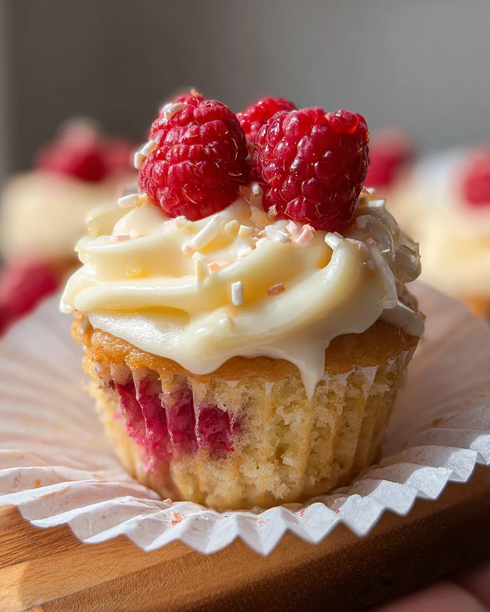 The Best White Chocolate Raspberry Cupcakes