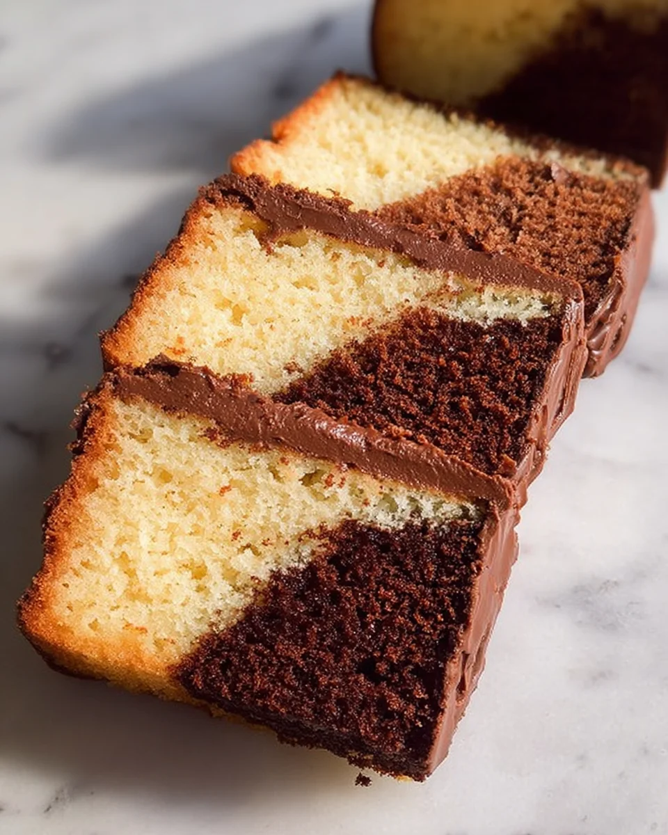 Three Layer Pound Cake