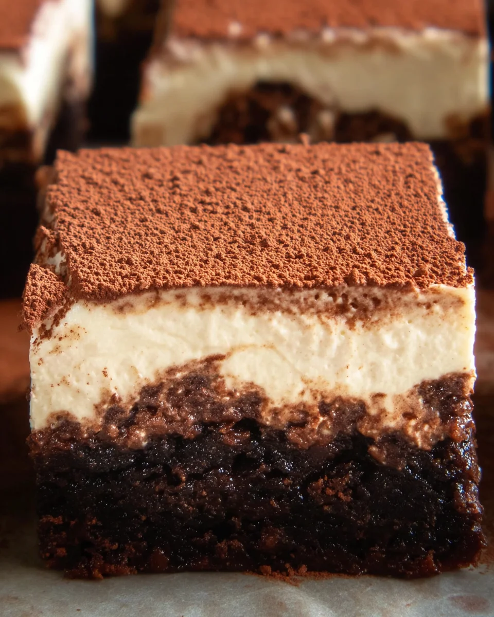 Tiramisu Brownies