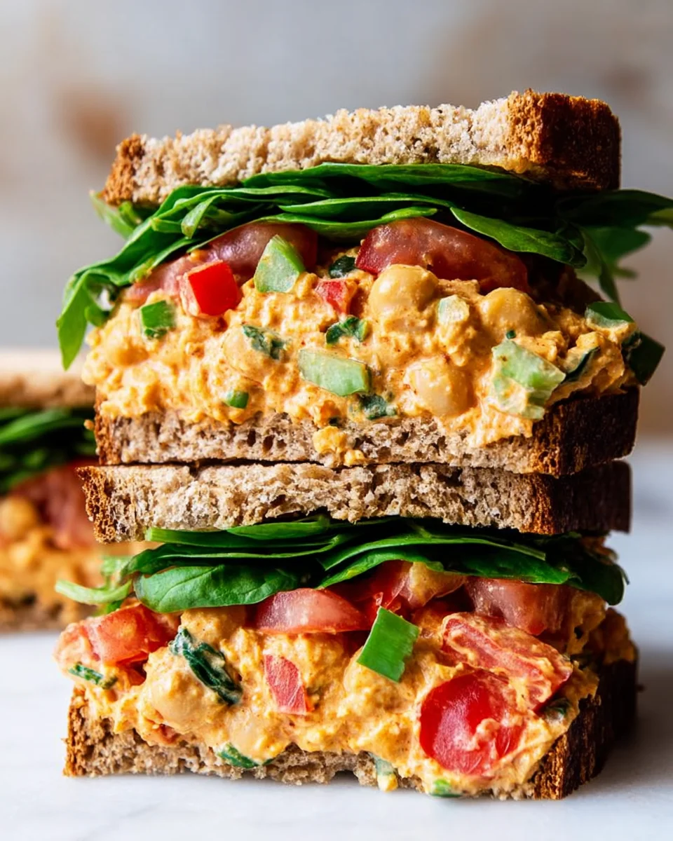 Vegan Buffalo Chickpea Salad Sandwich 17 Vegan