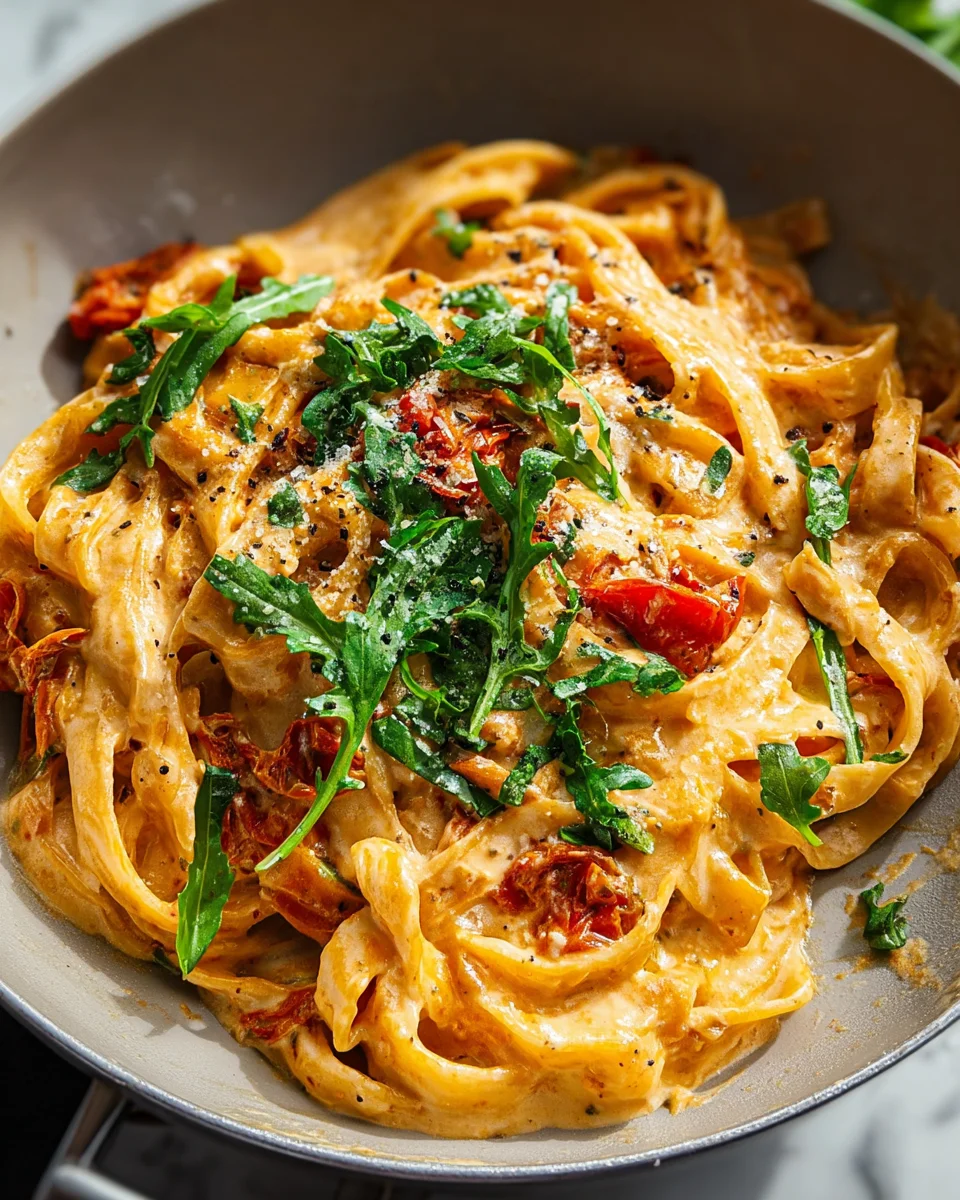 Vegan Creamy Sun Dried Tomato Pasta Recipe
