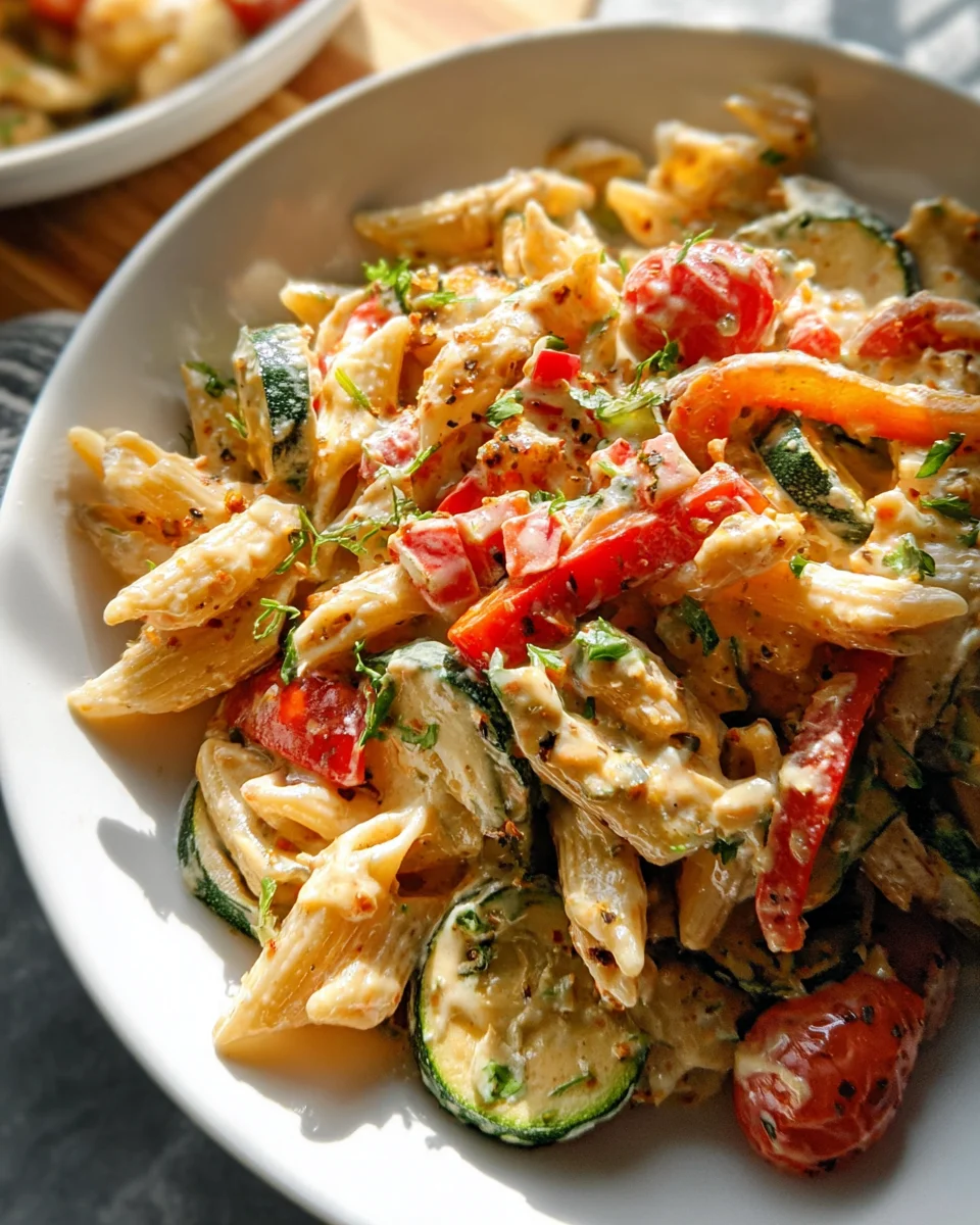 Vegan Pasta Primavera with Creamy Garlic Cashew Sauce 20 Vegan