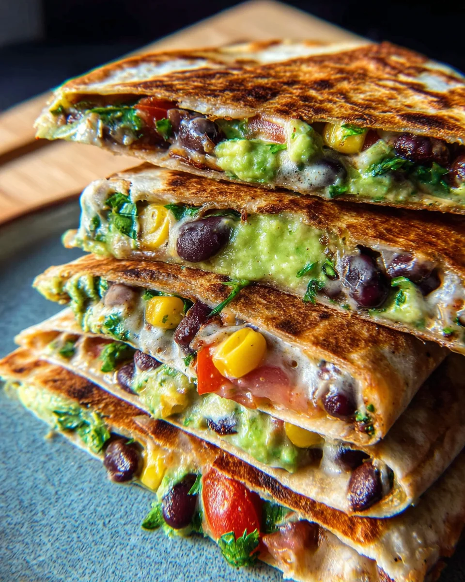 Vegan Quesadillas with Black Beans and Avocado 19 Vegan