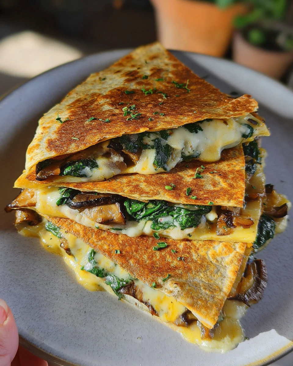 Vegan Spinach Quesadillas 18 Vegan