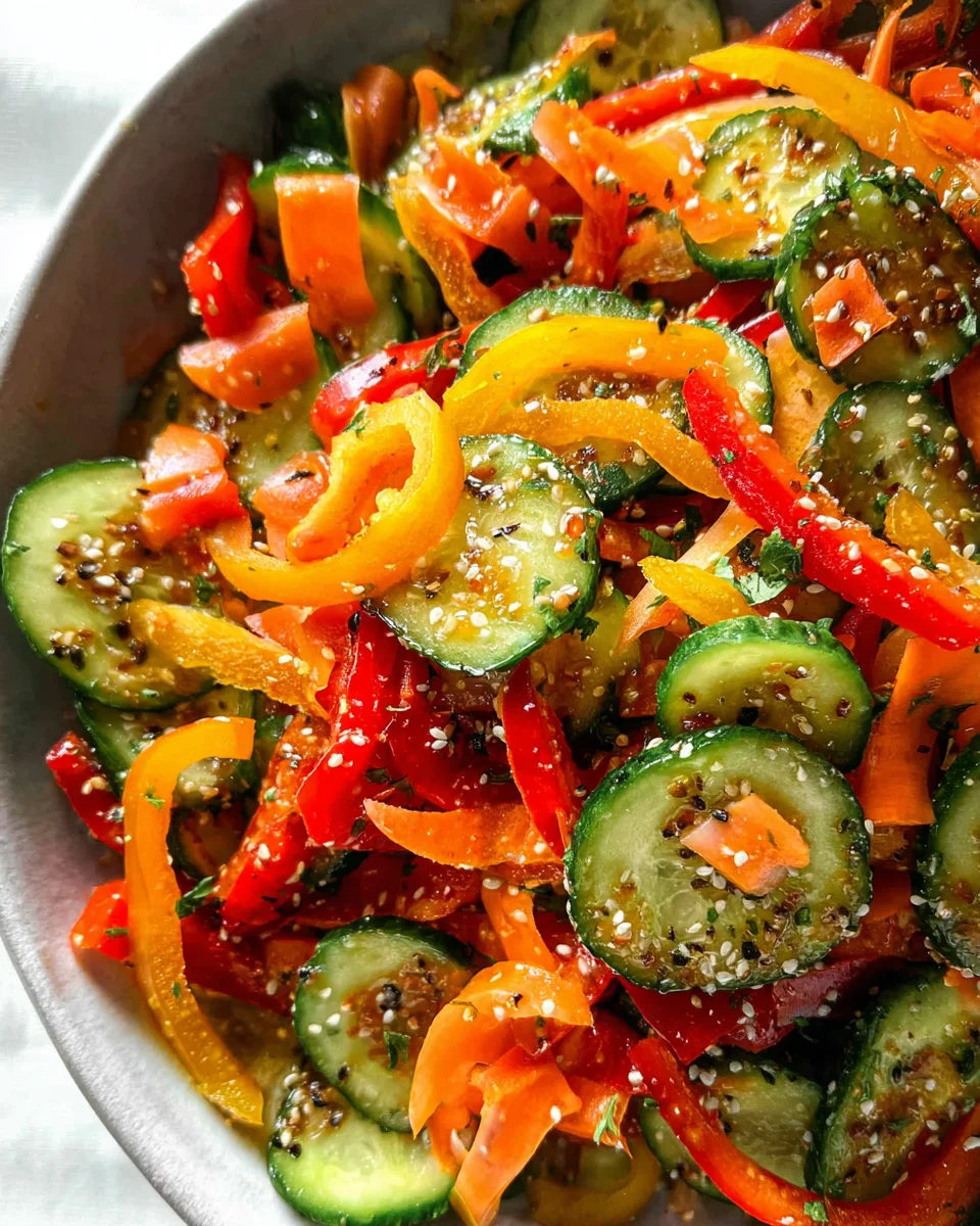 Viral Cucumber Pepper Salad