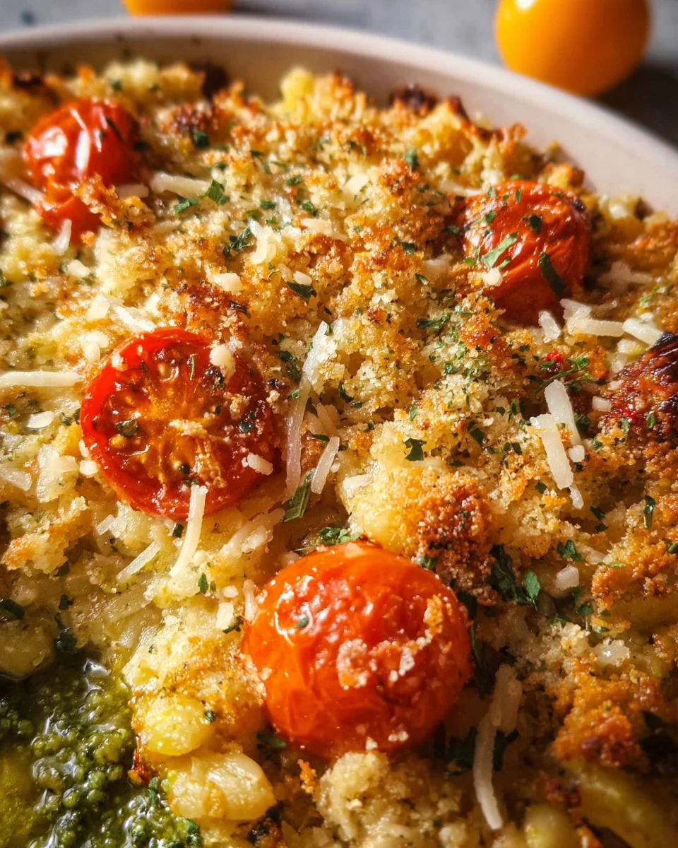 White Bean and Pesto Bake