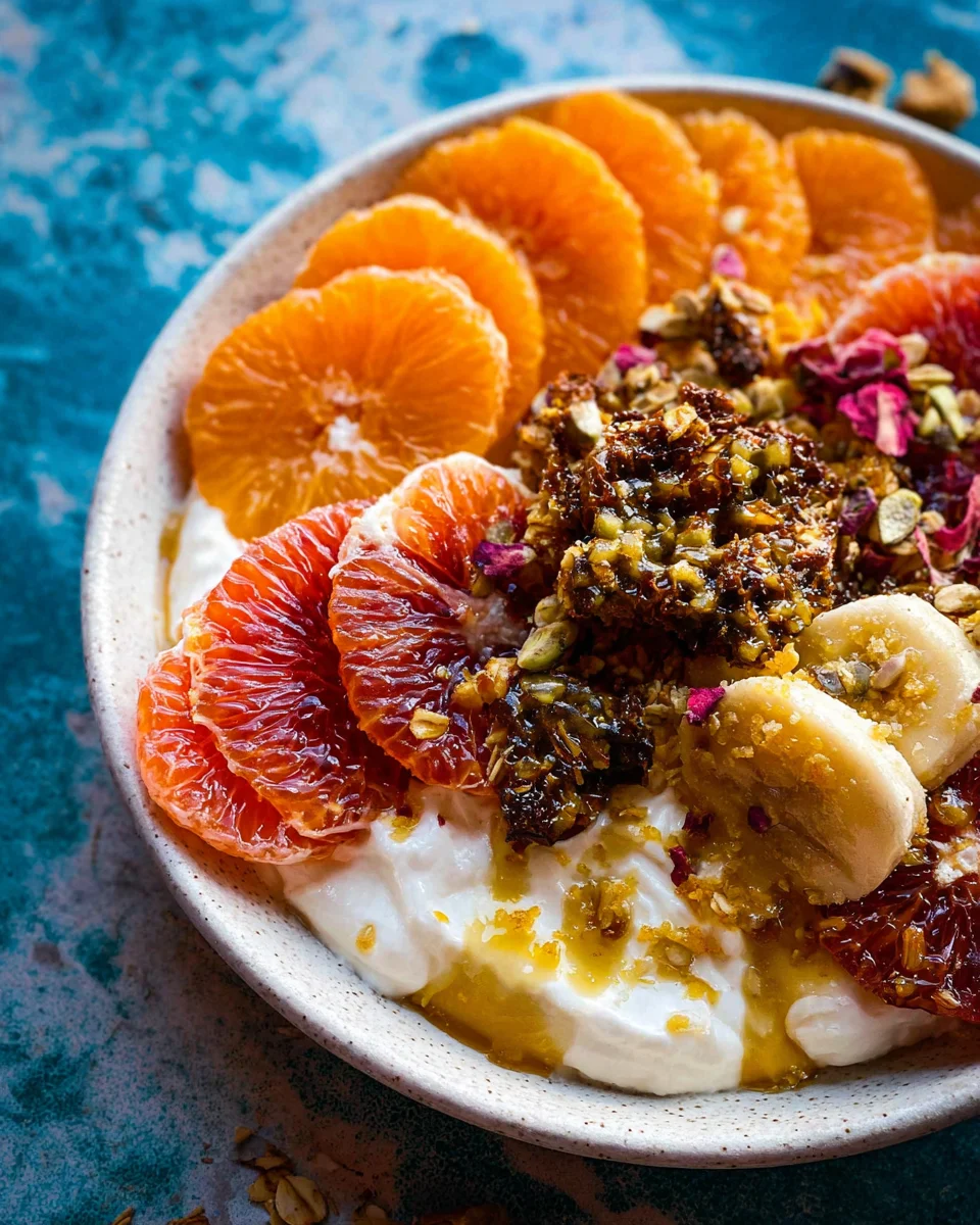 Winter Citrus Ricotta Breakfast Bowl with Honeycomb